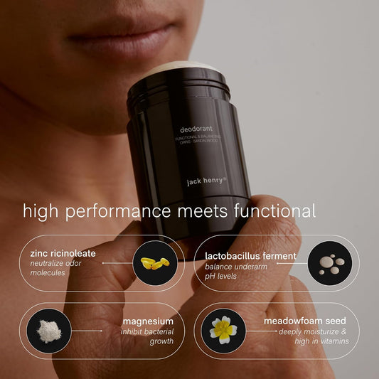 Jack Henry Natural Deodorant (Sandalwood & Pink Pepper)