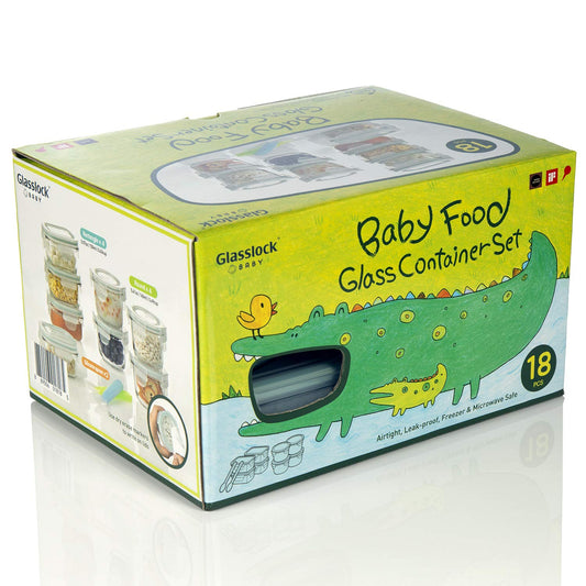 Glasslock Baby Food Containers 18 Piece Set