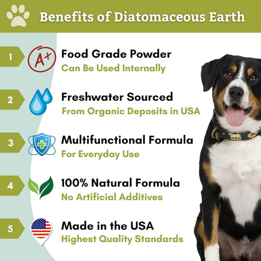 Wholistic Pet Organics Flea & Tick Control (Diatomaceous Earth) 4oz