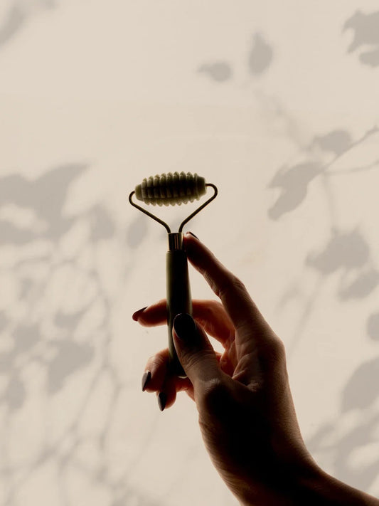 Primally Pure Green Jade Ridged Roller