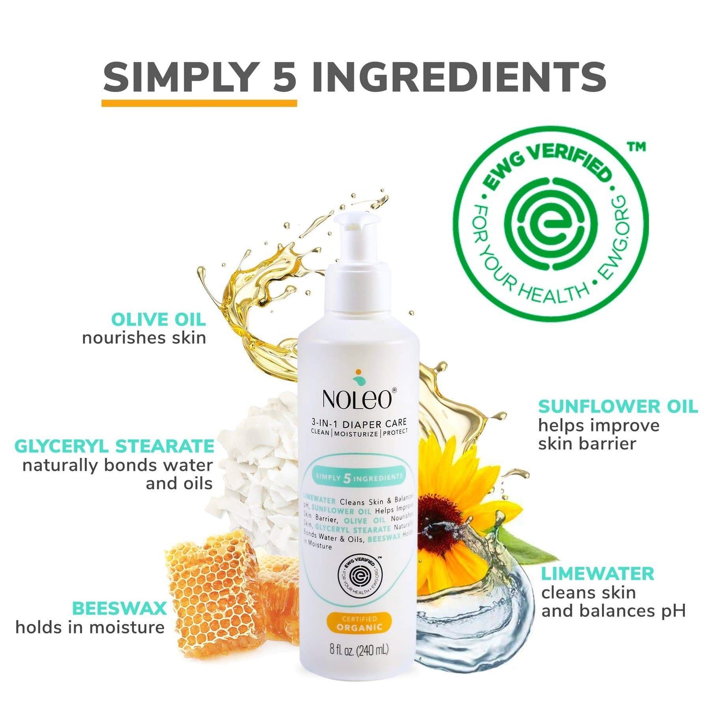 Noleo Multipurpose Organic Diaper Care