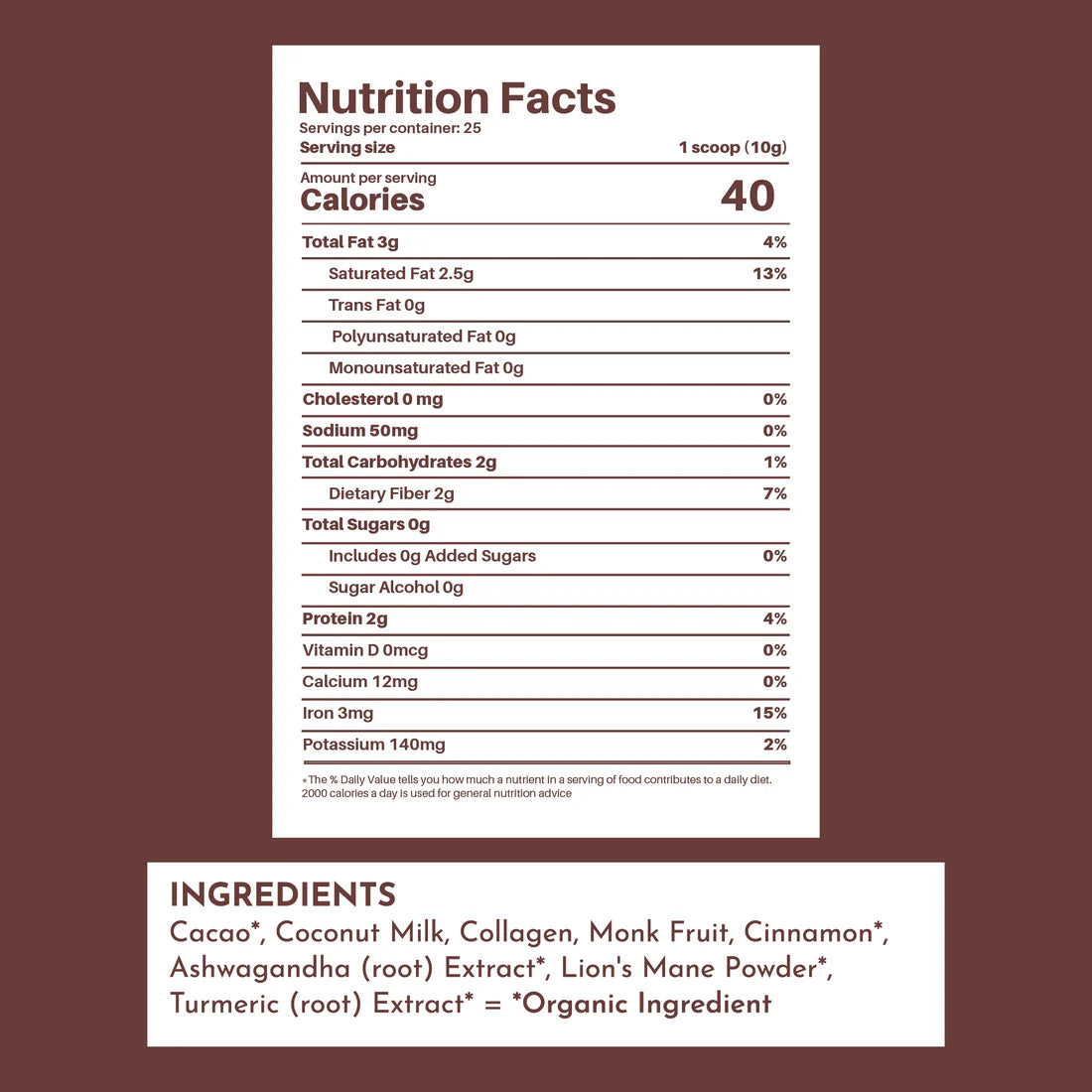 Just Ingredients Superfood Hot Chocolate