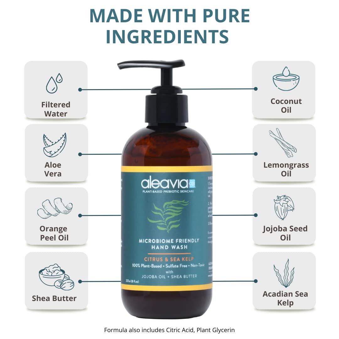 Aleavia Citrus & Sea Kelp Microbiome Friendly Hand Wash