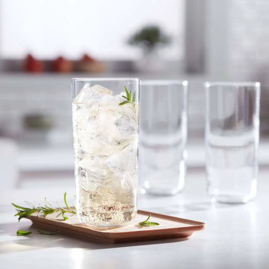 Libbey Polaris Tumbler Glasses, Axis (17.75-ounce, Set of 8)