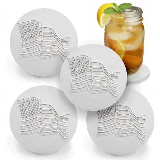 Liberty Tabletop American Flag Coasters (Set of 4)