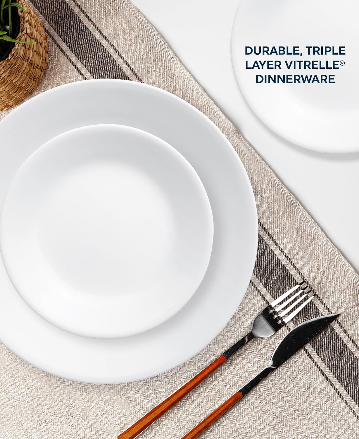 Corelle Vitrelle 18-Piece Service for 6 Dinnerware Set