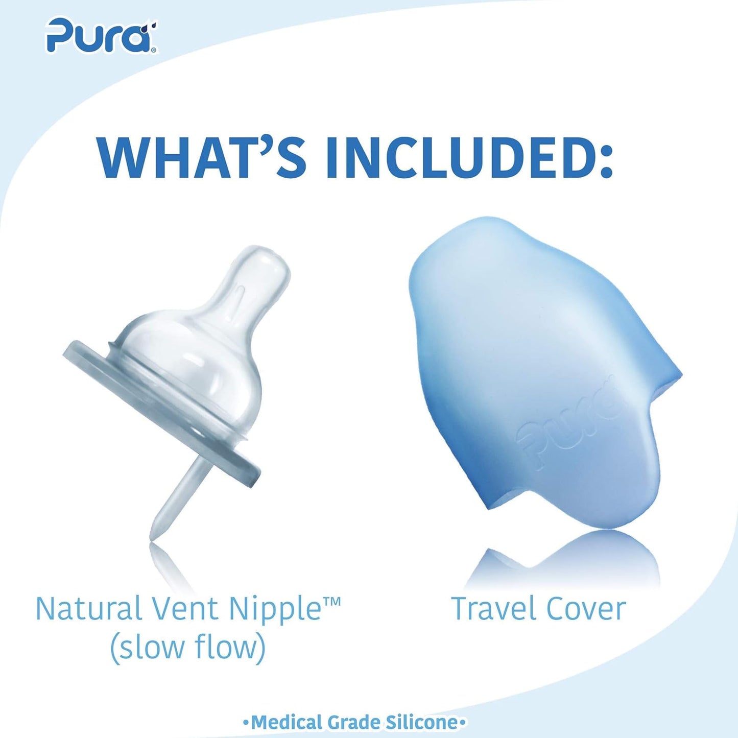 Pura Baby Kiki™ 5oz Stainless Steel Infant Bottle