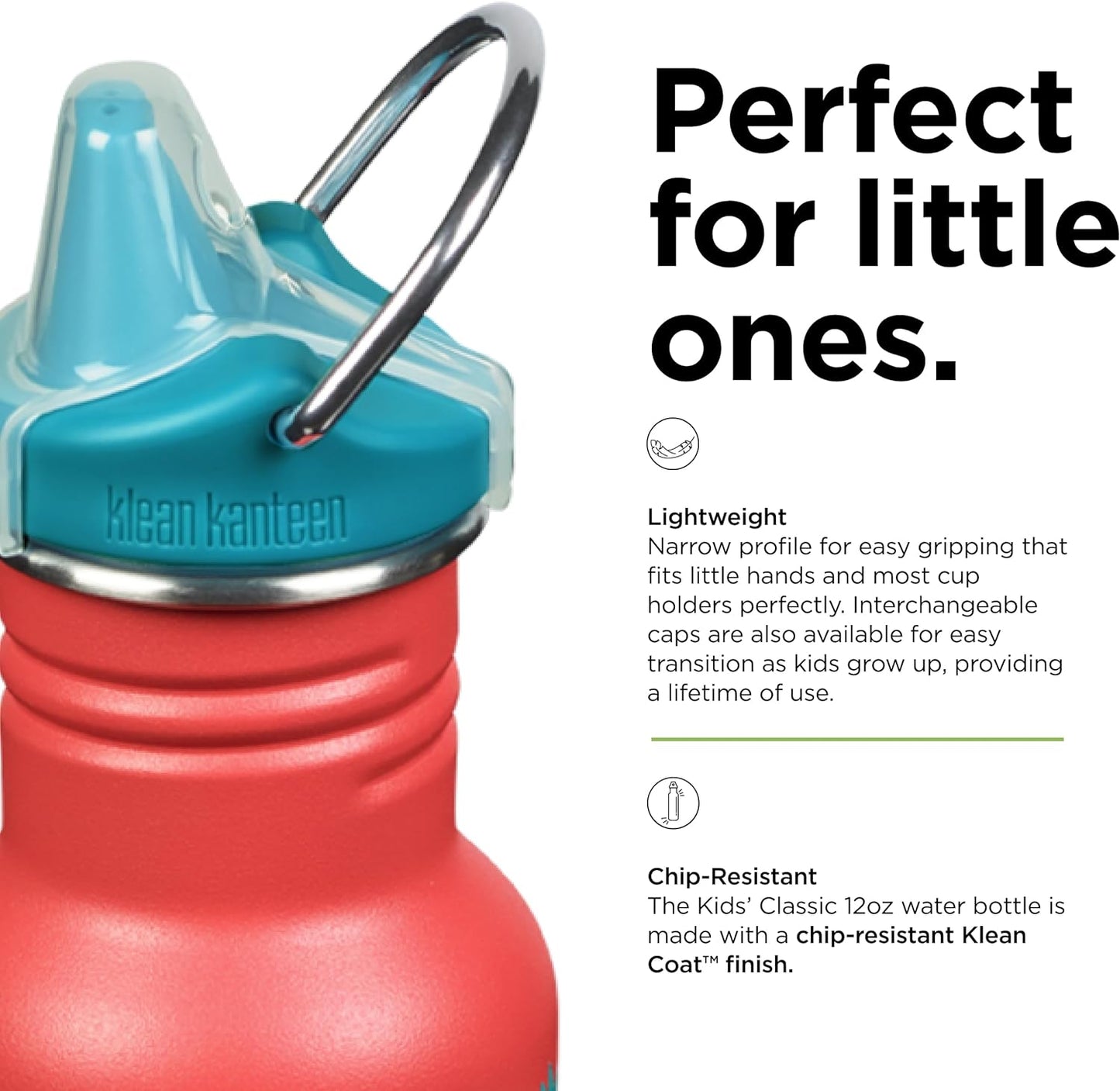 Klean Kanteen Kids Sippy Water Bottles 12oz