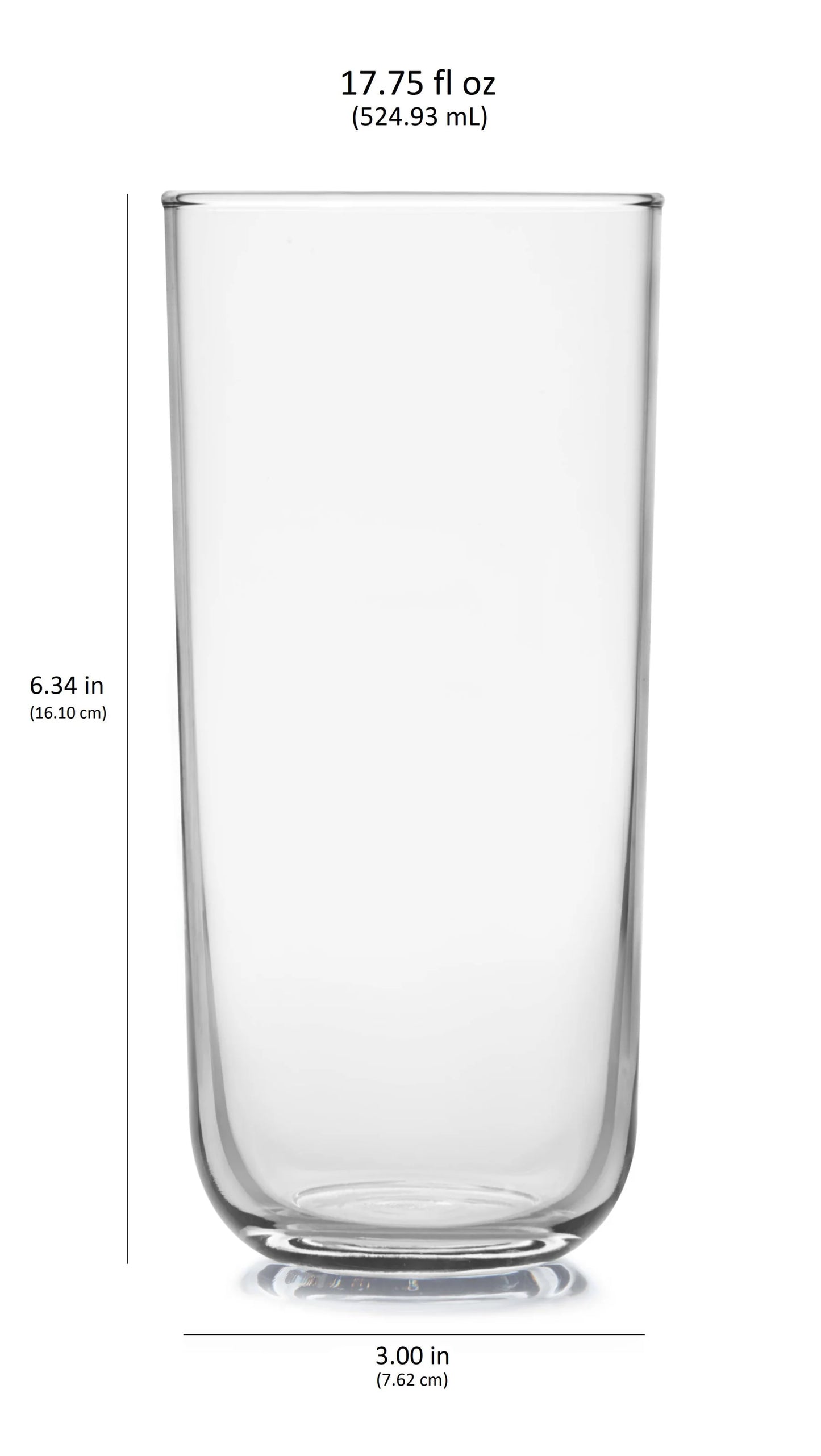 Libbey Polaris Tumbler Glasses, Axis (17.75-ounce, Set of 8)