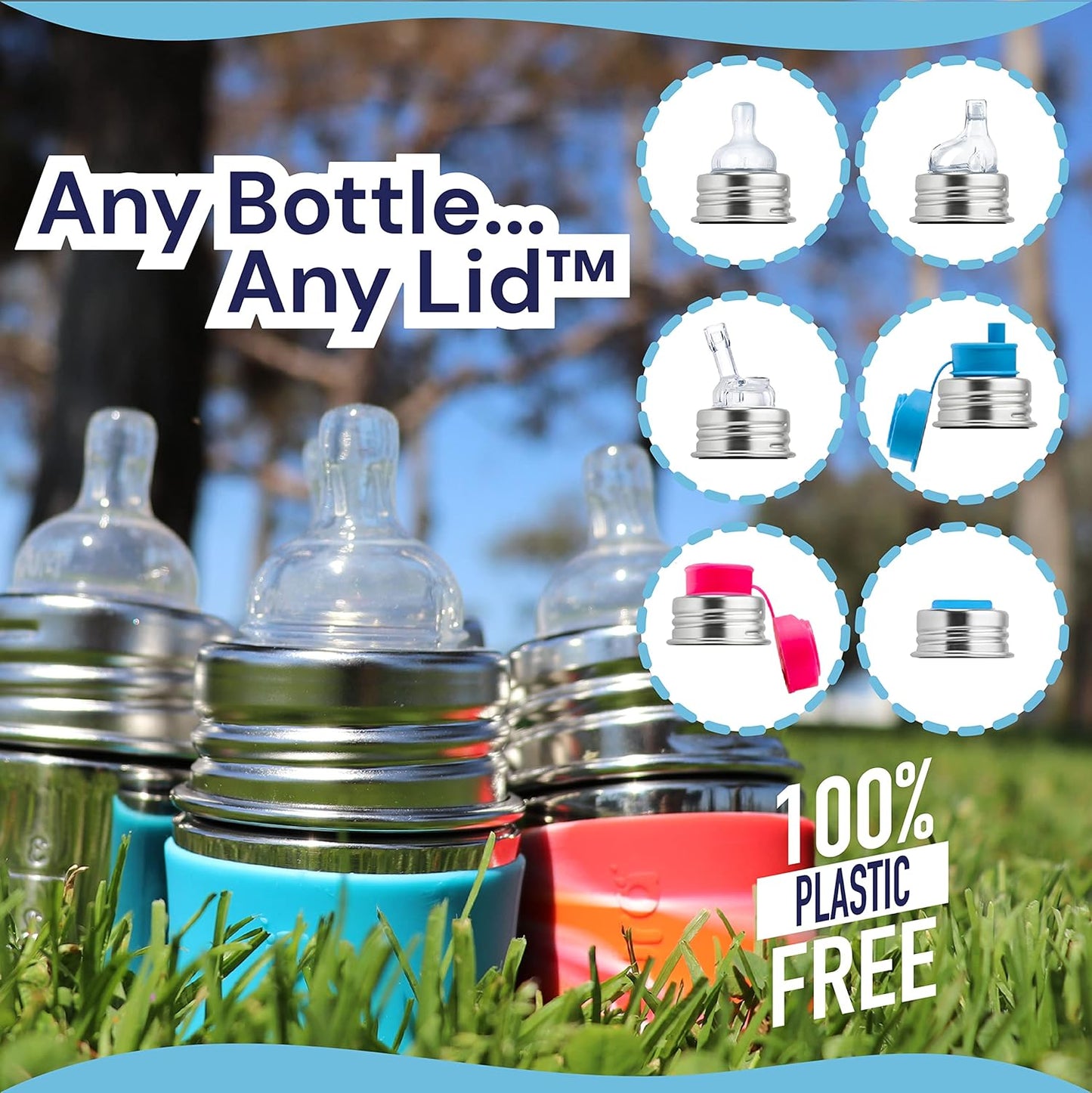 Pura Baby Kiki™ 5oz Stainless Steel Infant Bottle