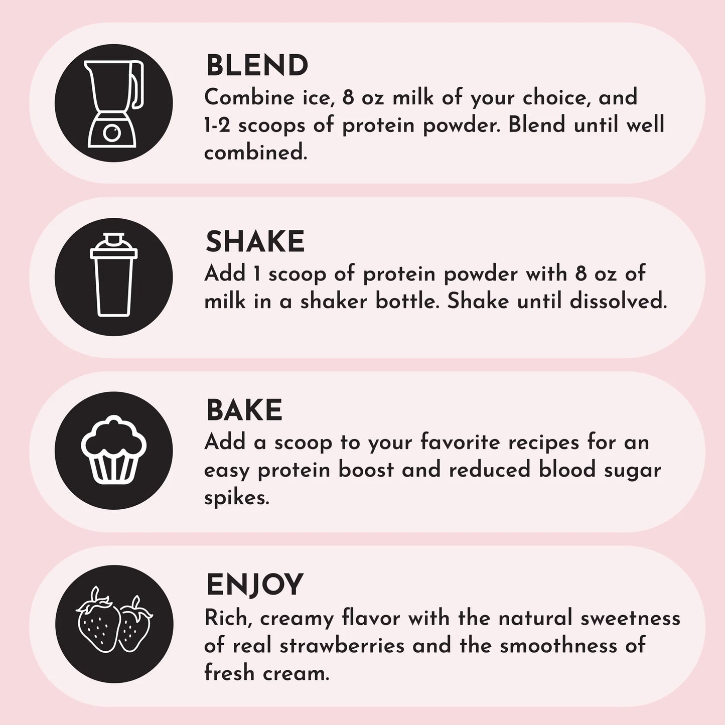 Just Ingredients Protein Powder (Strawberries and Cream)