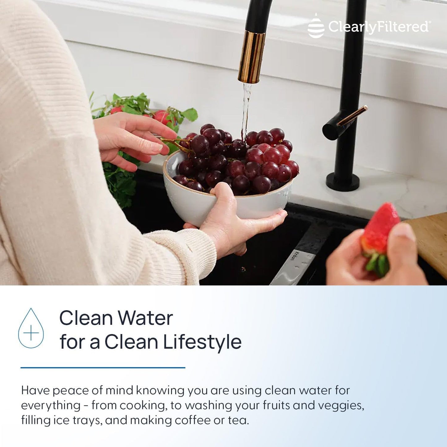 ClearlyFiltered 3-Stage Under the Sink Water Filter System