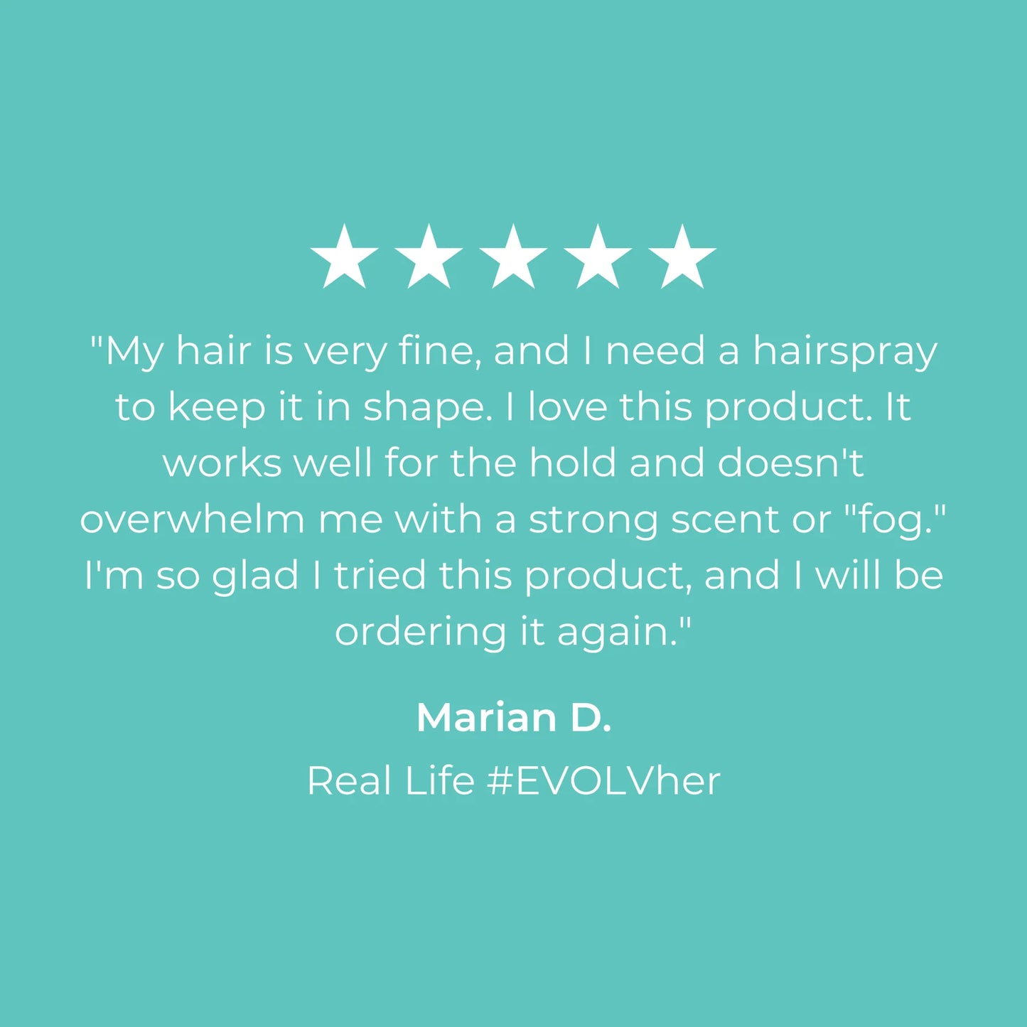 EVOLVh Hair Spray
