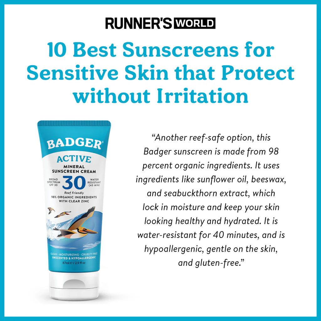 Badger | Mineral Sunscreen Cream (SPF 30)