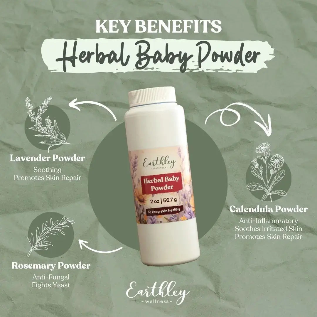Earthley Herbal Baby Powder - Essentiallydestinyy