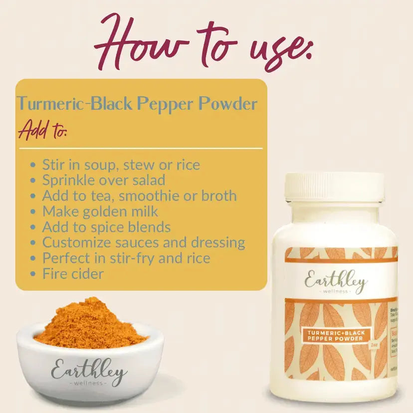 Earthleys Turmeric and Black Pepper Capsules - Essentiallydestinyy