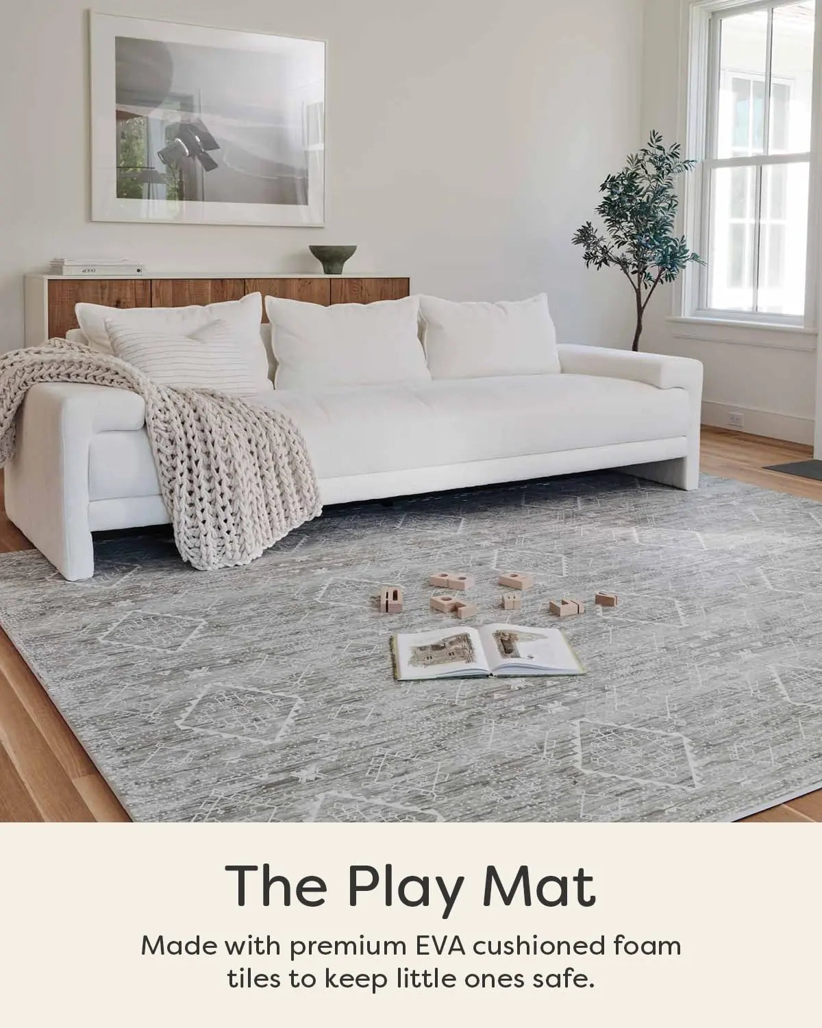 House of Noa Baby Play Mat, 4x6 Willow Ula, Set of 6 - Essentiallydestinyy