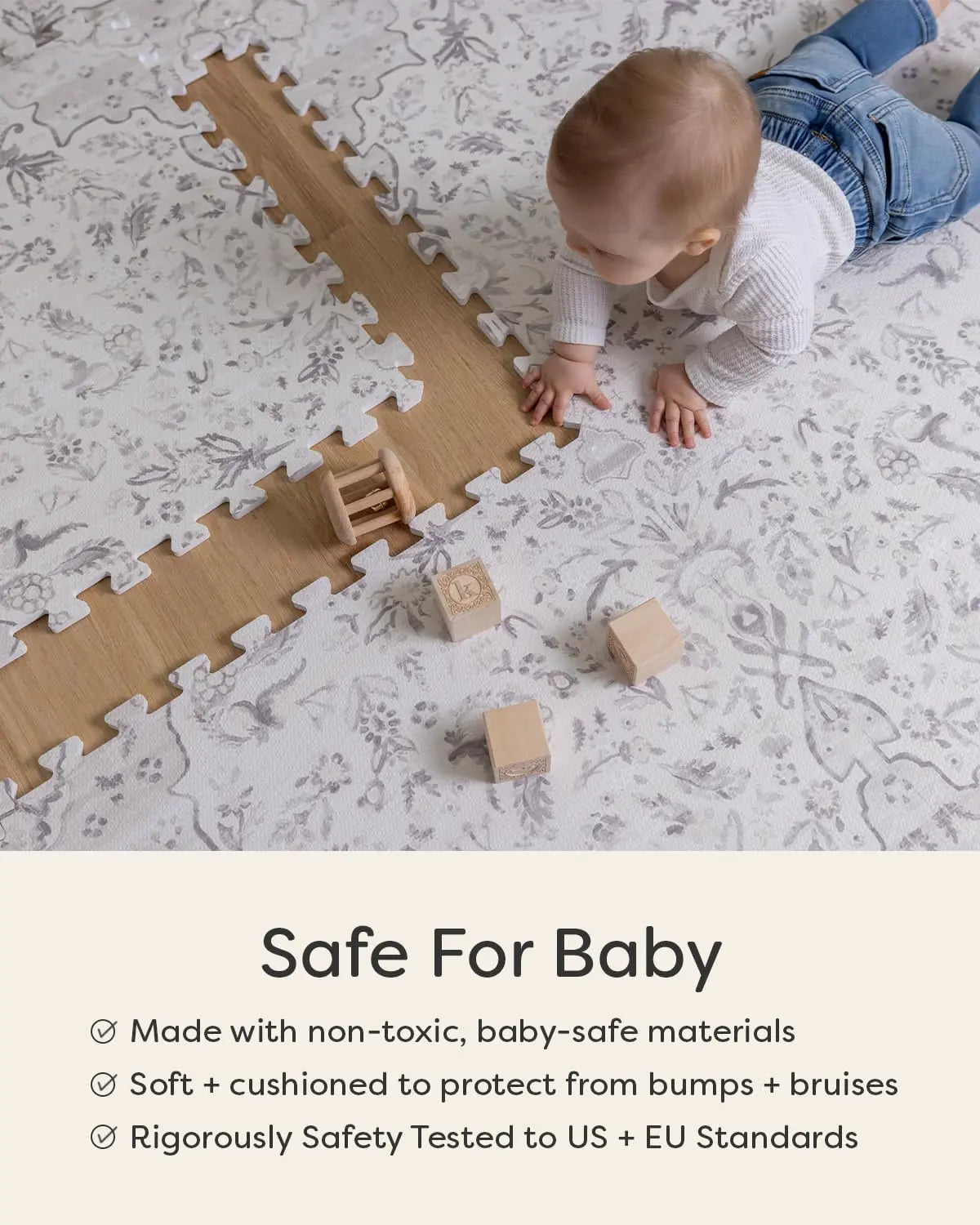 House of Noa Baby Play Mat, 4x6 Willow Ula, Set of 6 - Essentiallydestinyy