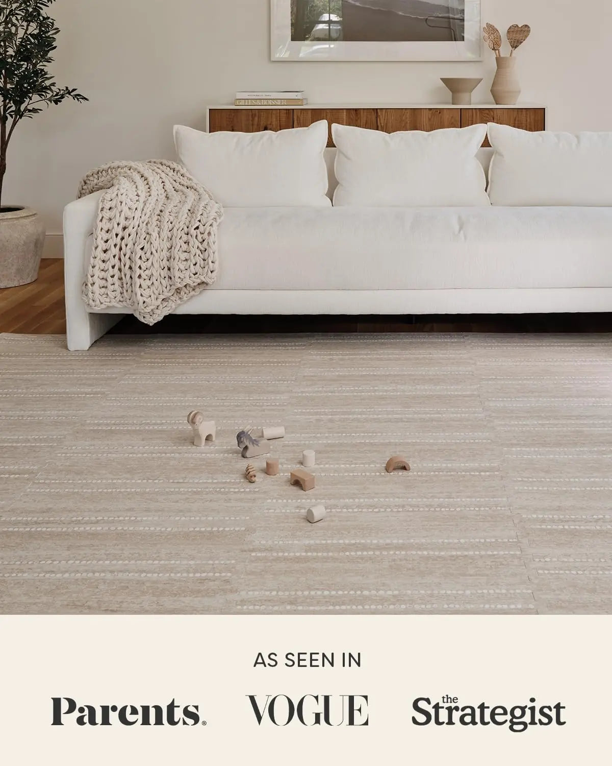 House of Noa Baby Play Mat, 4x6 Willow Ula, Set of 6 - Essentiallydestinyy