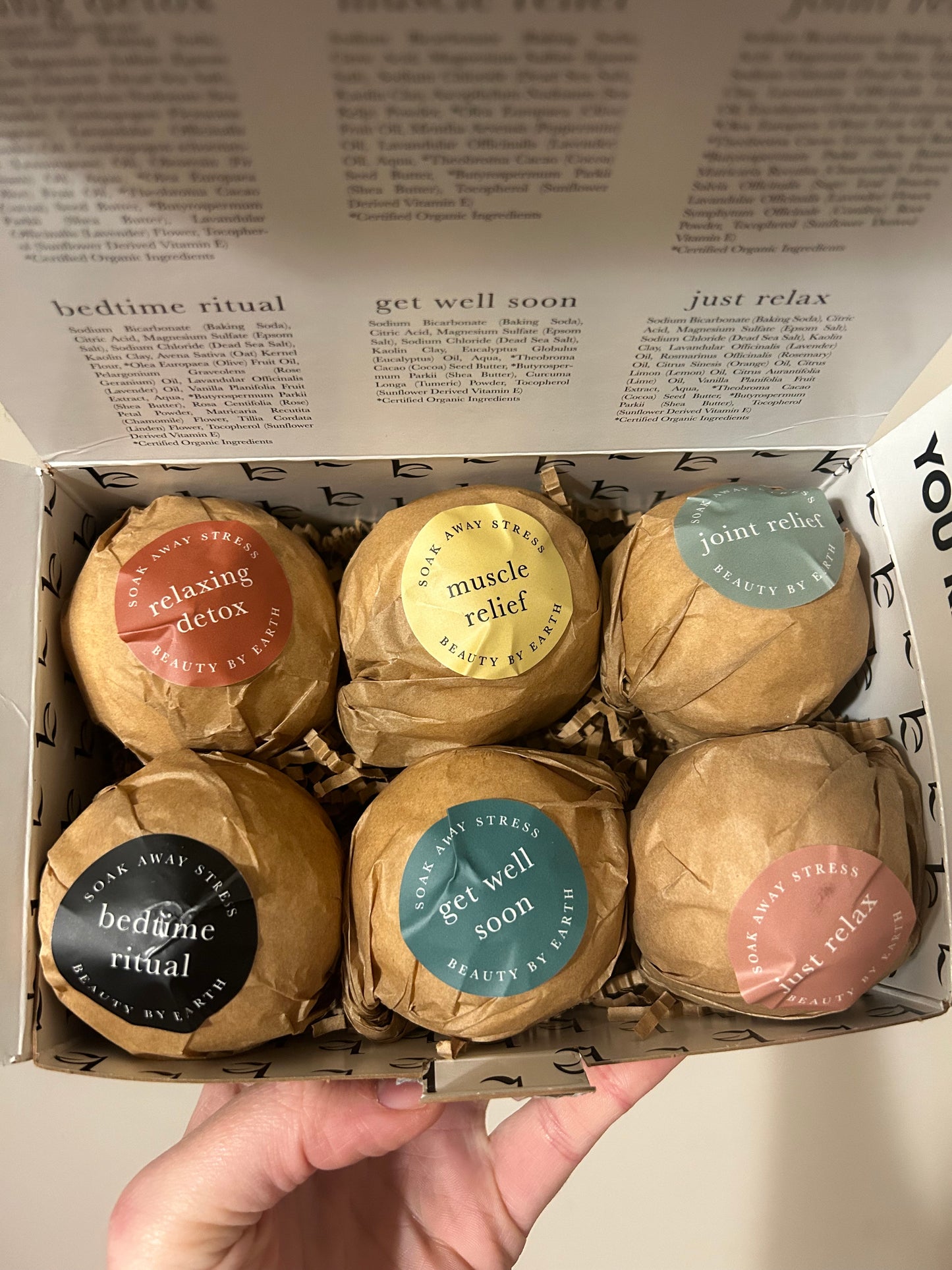 Beauty By Earth Bath Bomb Gift Set - 6 Pack