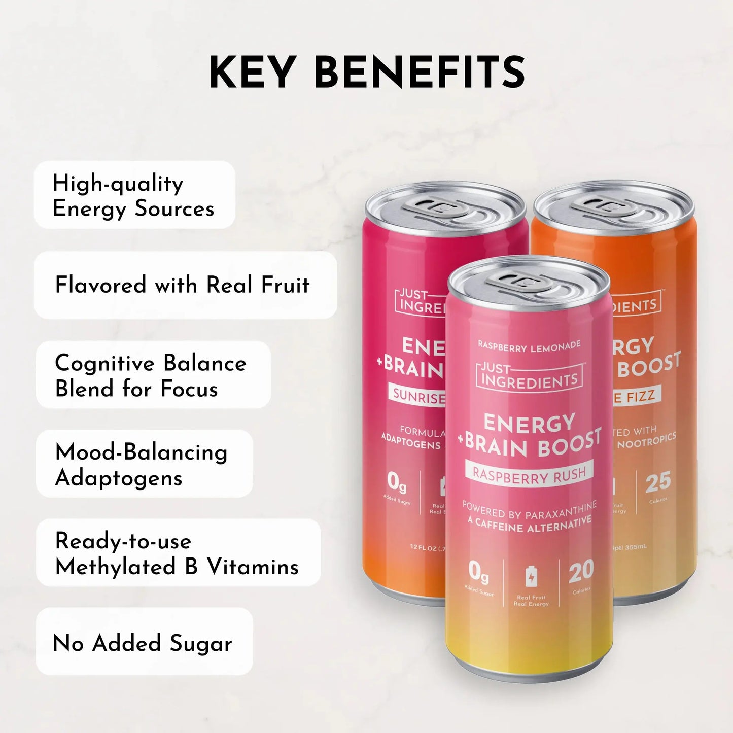 Just Ingredients Energy Drinks - Essentiallydestinyy