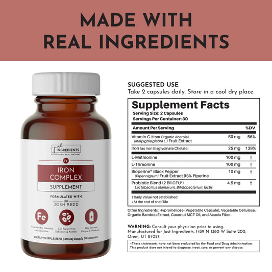 Just Ingredients Iron - Essentiallydestinyy