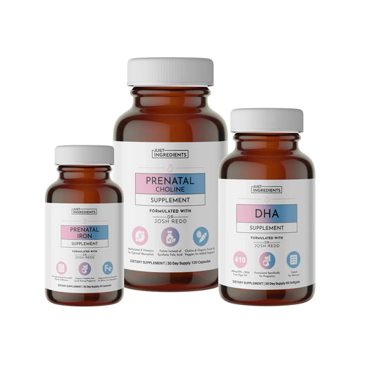 Just Ingredients Prenatal (+ Choline) + DHA + Iron - Essentiallydestinyy