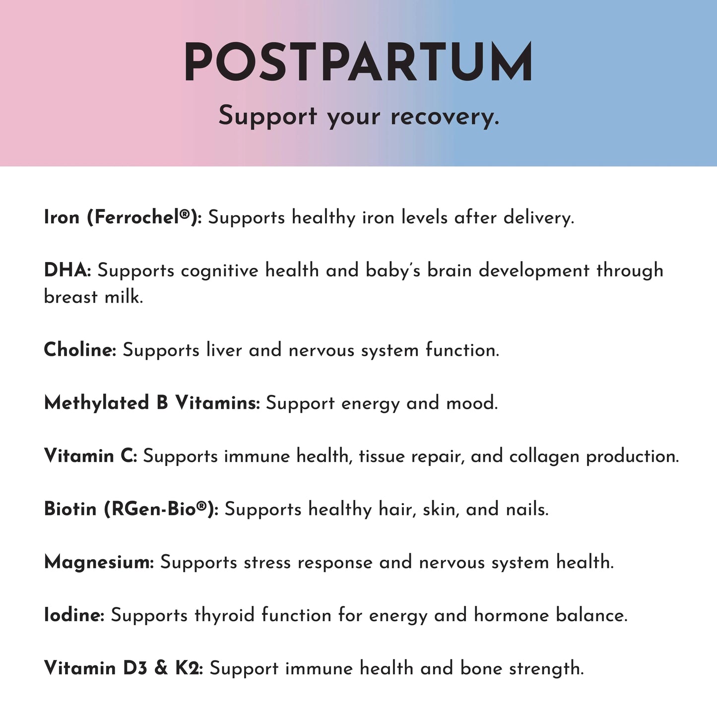 Just Ingredients Prenatal (+ Choline) + DHA + Iron (Gift Box) - Essentiallydestinyy