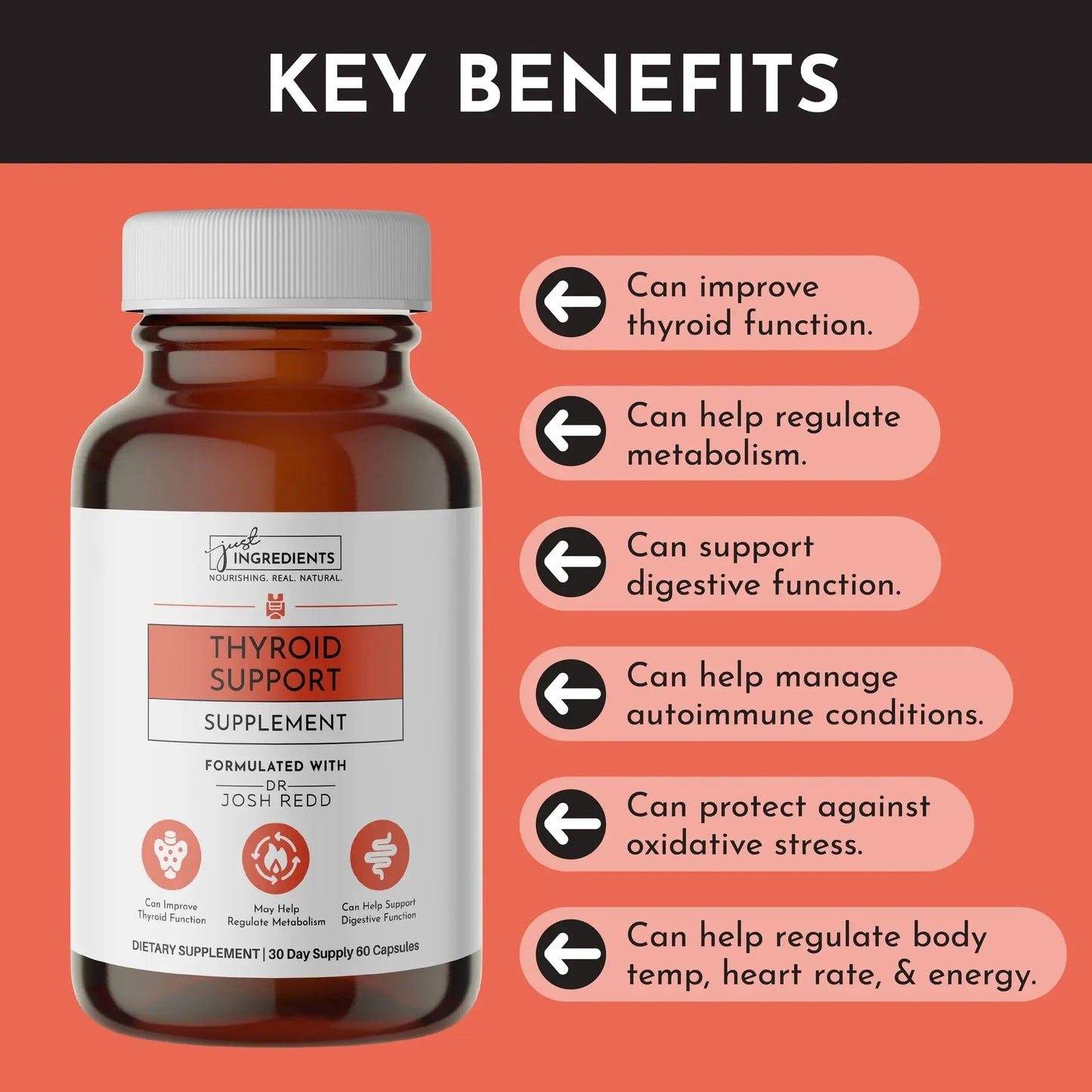 Just Ingredients Thyroid Support - Essentiallydestinyy