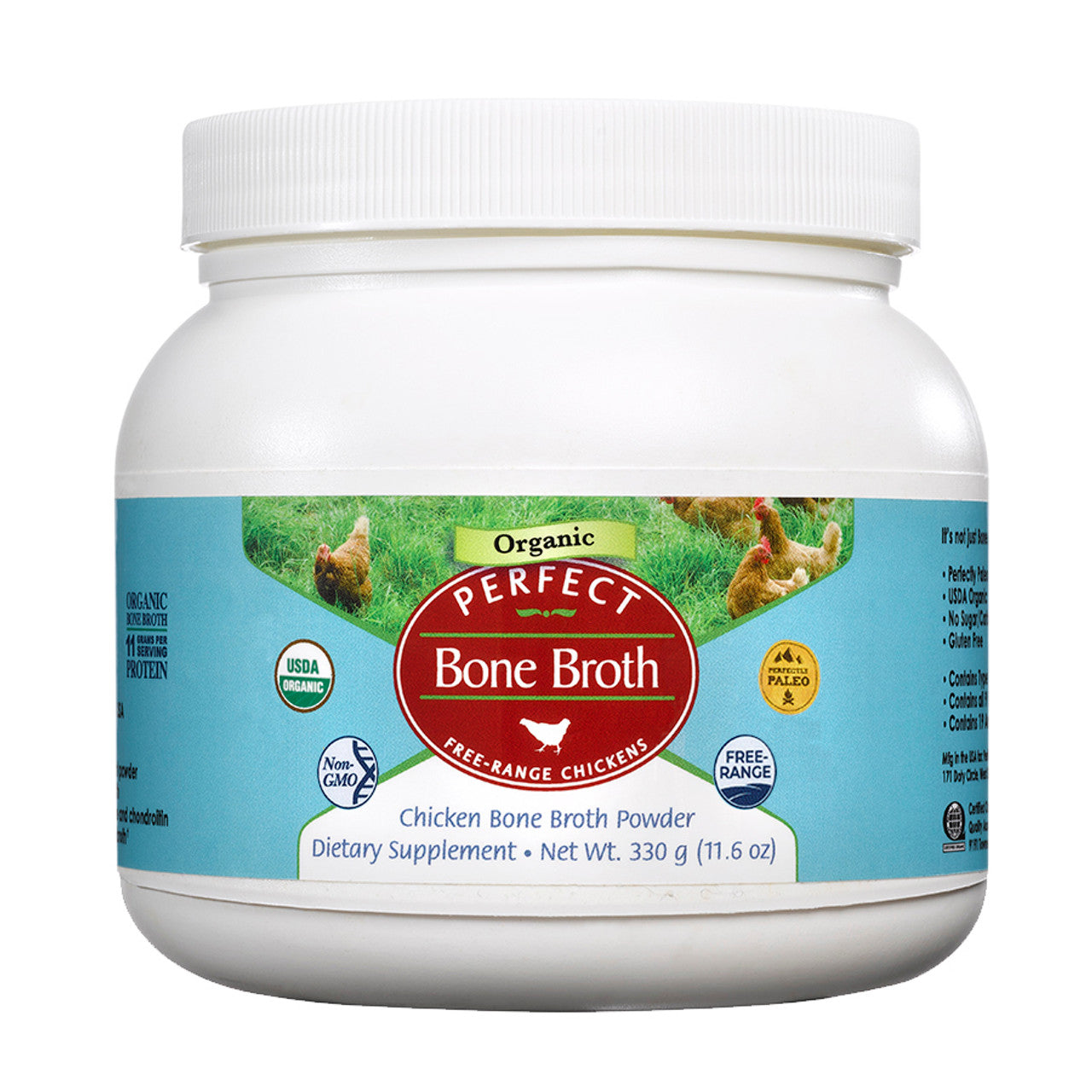 Perfect Supplements Organic Free-Range Chicken Bone Broth