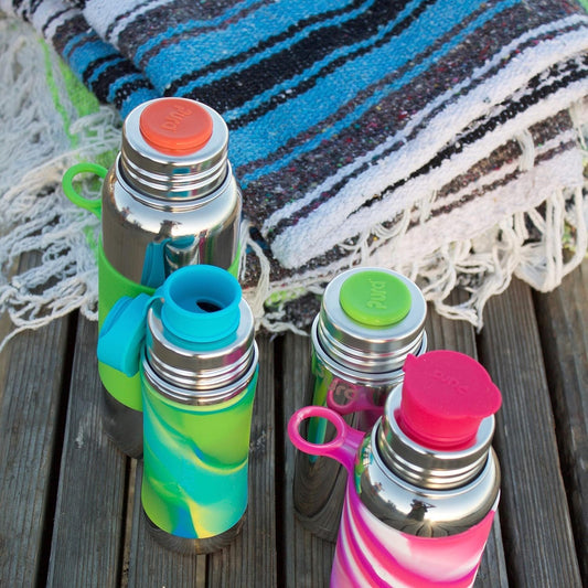 Pura | Stainless Steel Water Bottle with Interchangeable Lids - Essentiallydestinyy