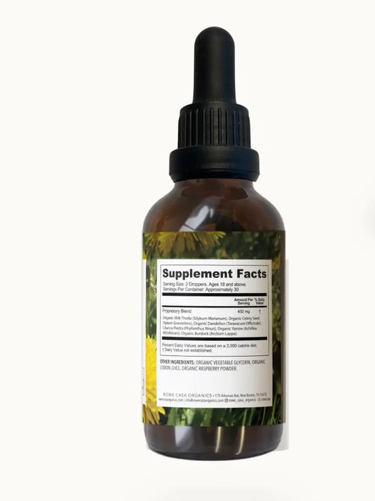Rowe Casa Organics Liver Support Tincture - Essentiallydestinyy