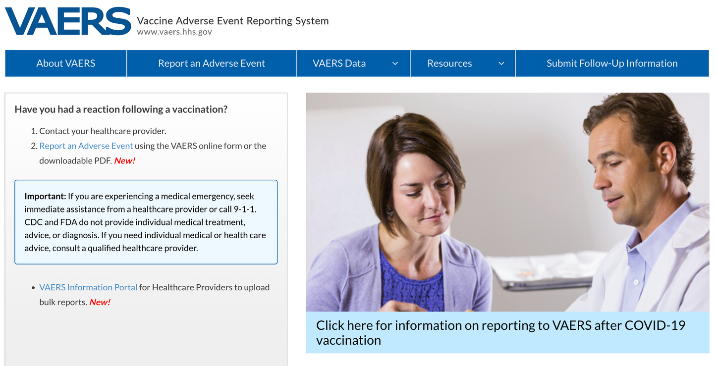 VAERS (Vaccines Adverse Event Report)