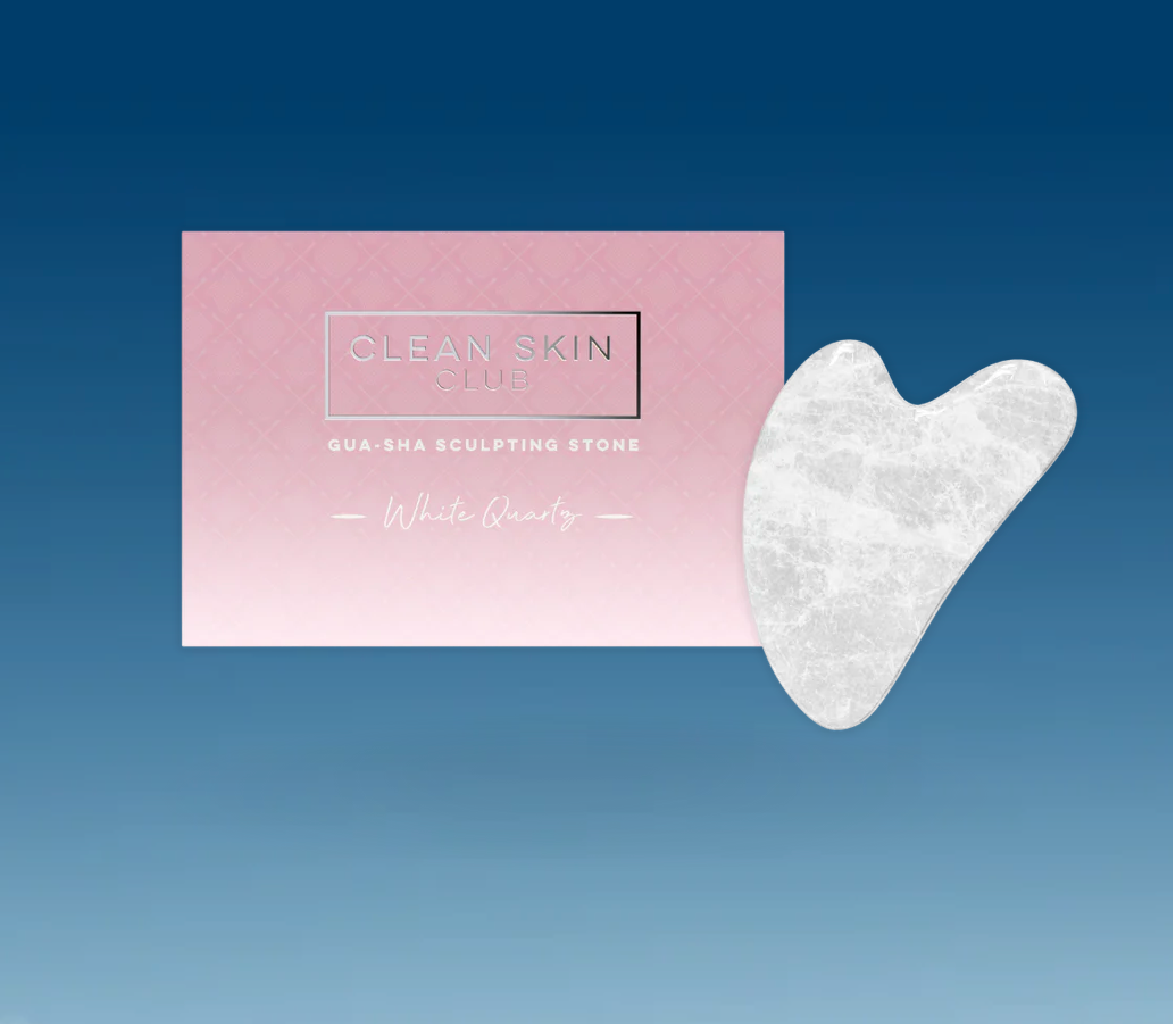 Clean Skin Club White Quartz Gua Sha Sculpting Stone