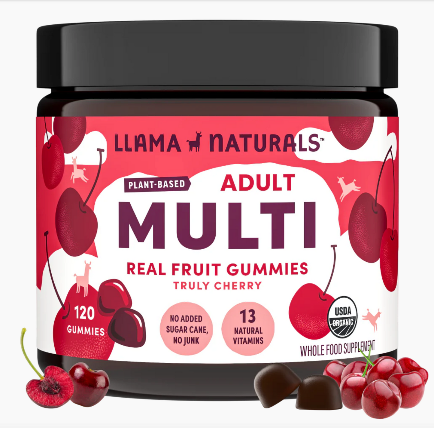 Adult Whole Food Multivitamin Gummies, Cherry (120 ct)
