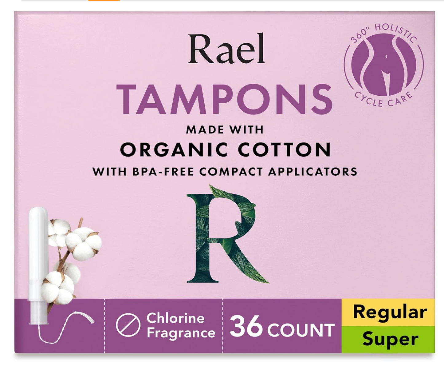 Rael Organic Cotton Tampons