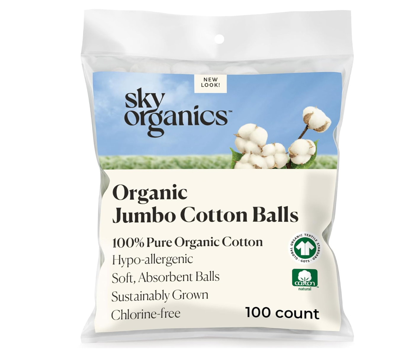 Sky Organics Organic Jumbo Cotton Balls