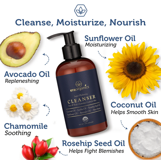 Era Organics Mens Facewash