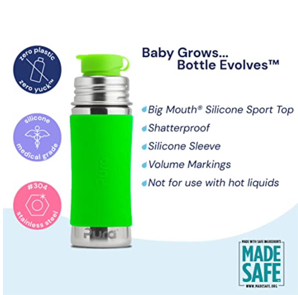 Pura Big Mouth® Sport 18oz Bottle Stainless Steel