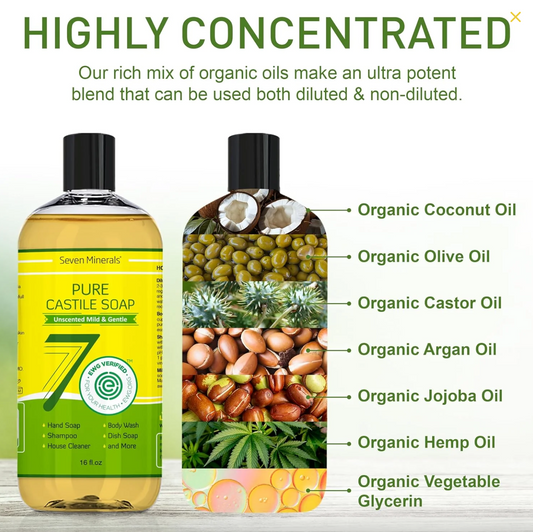 Seven Minerals Castile Soap (Unscented)