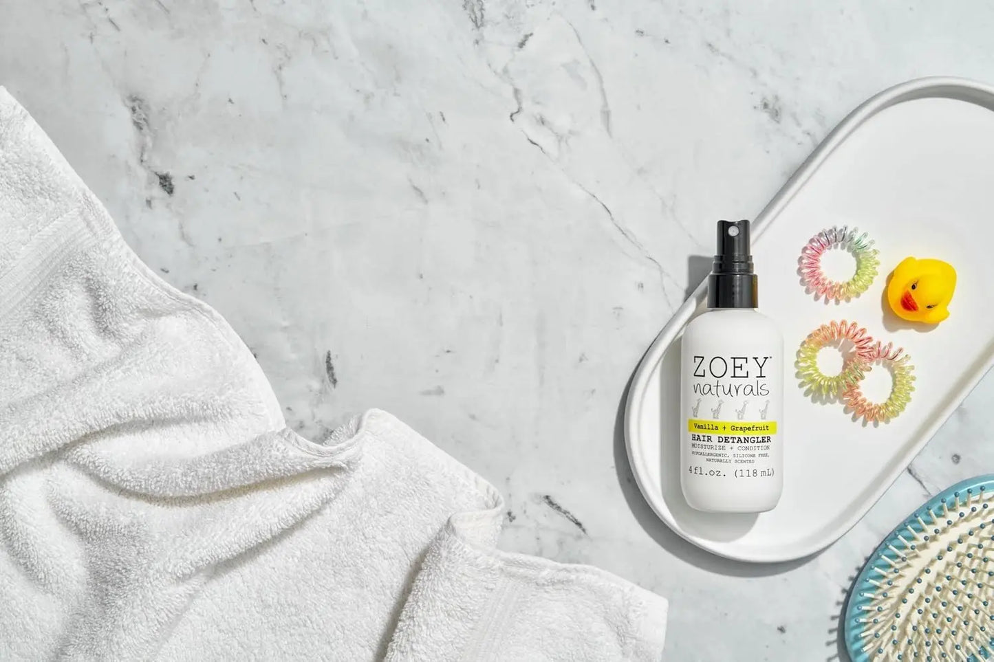 Zoey Naturals - Vanilla Grapefruit Hair Detangler Spray for Kids - Essentiallydestinyy