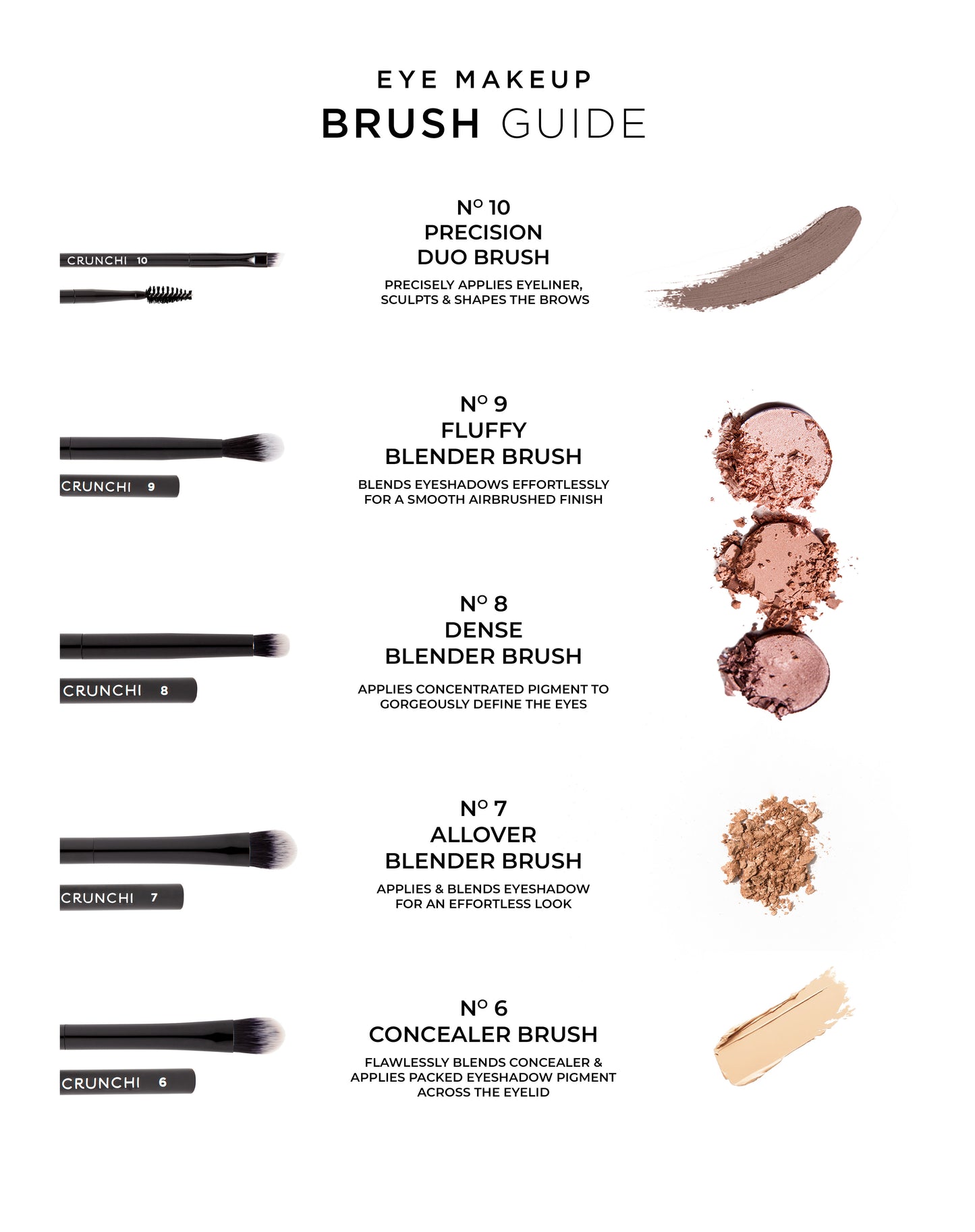 Crunchi Makeup Brushes