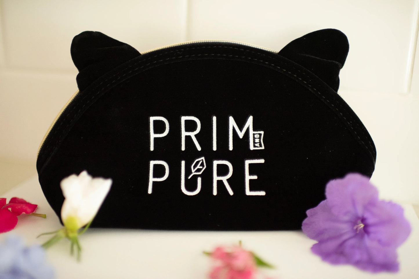 Prim & Pure Kitty Cosmetic Bag