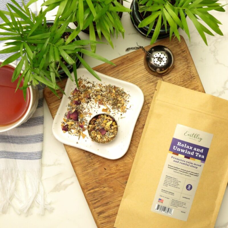 Earthley's Organic Relax and Unwind Tea