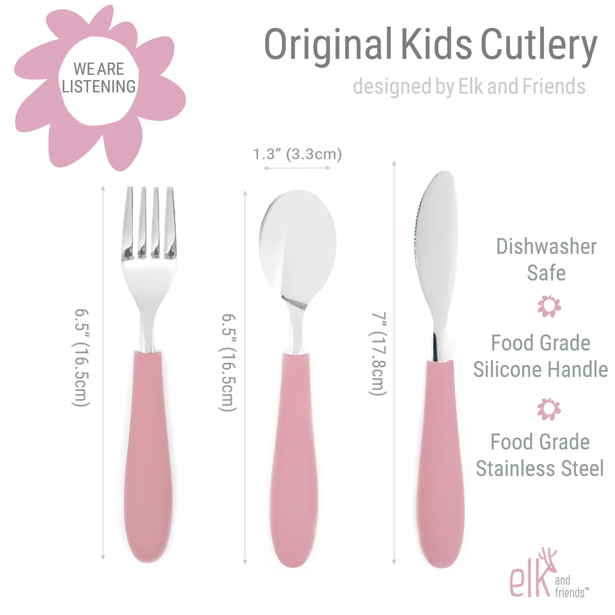 Kids Stainless Steel Utensil Set (4 Years+)