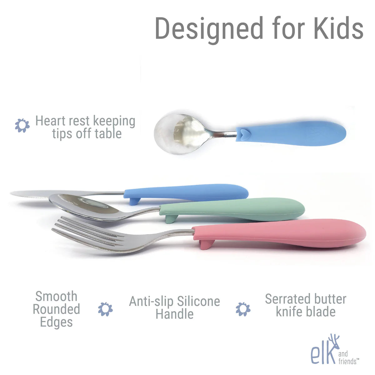 Kids Stainless Steel Utensil Set (4 Years+)