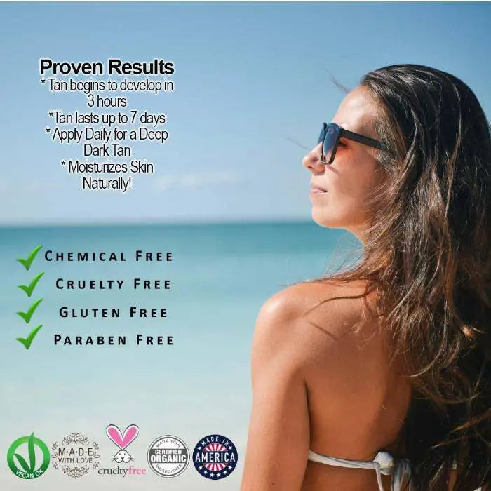Glimmer Goddess Organic Sunless Tanning Lotion (DHA Free)