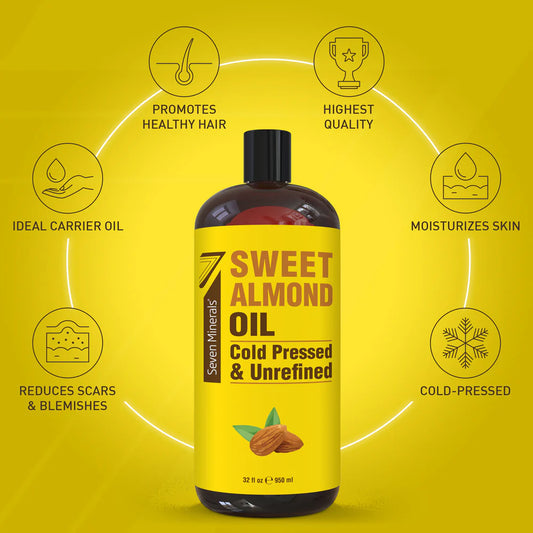 Seven Minerals Cold Pressed Sweet Almond Oil