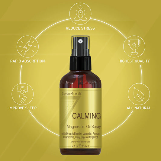 Seven Minerals Stress & Anxiety Magnesium Spray, 4 Oz