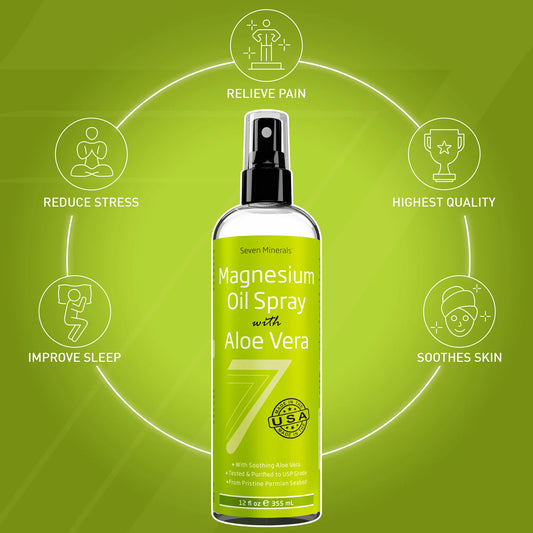 Seven Minerals Magnesium Oil with Aloe Vera